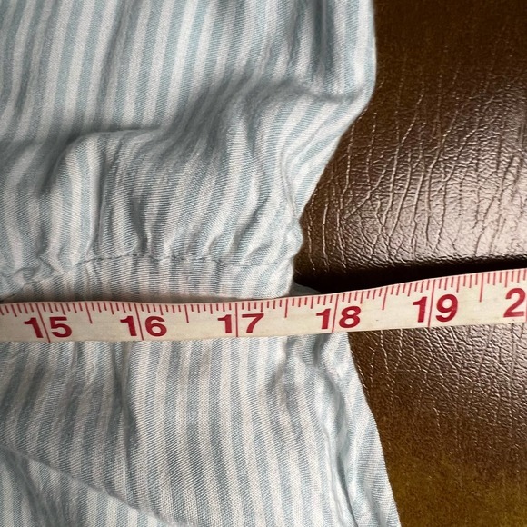 Torrid Blue White Striped Cold Shoulder Challis Dress - Picture 6 of 15